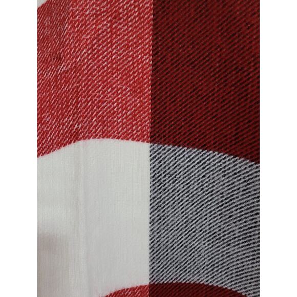 Lane Bryant Red Check Open Front Poncho Wrap Shawl, Women's Plus, Size 14/20 - Picture 8 of 9